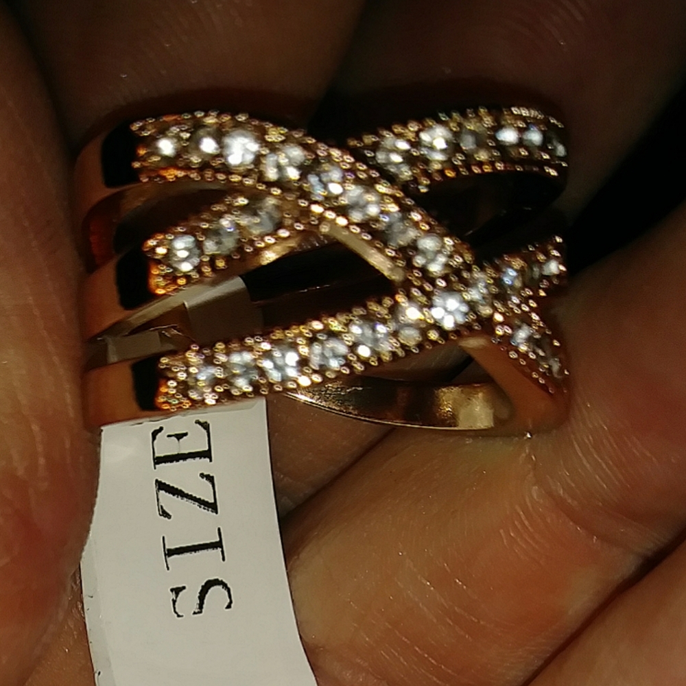 CZ Gold Plated Ring